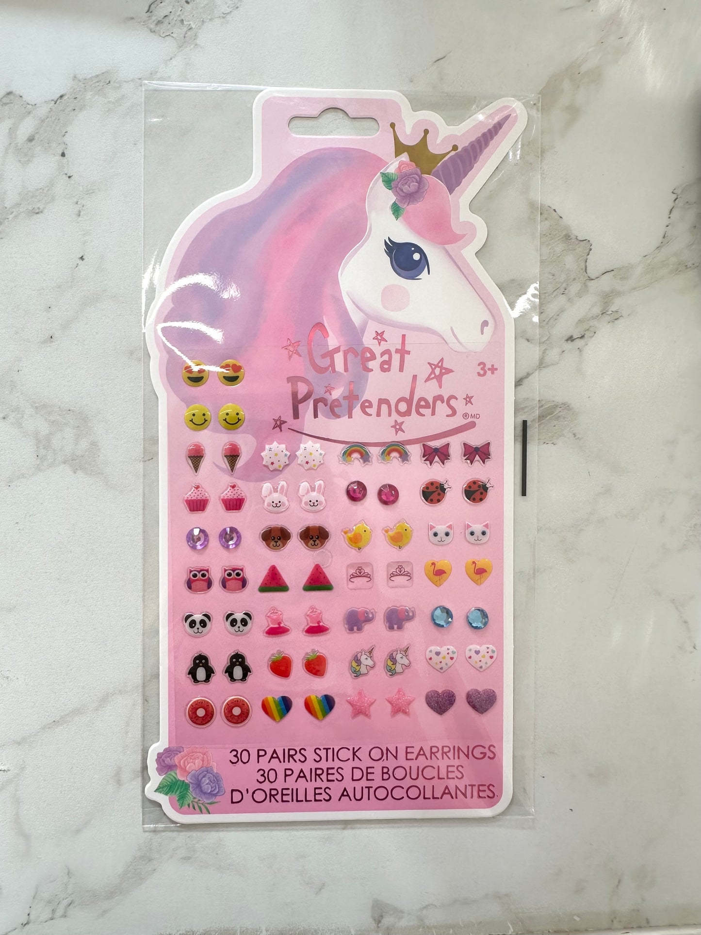 Unicorn Stick On Earrings