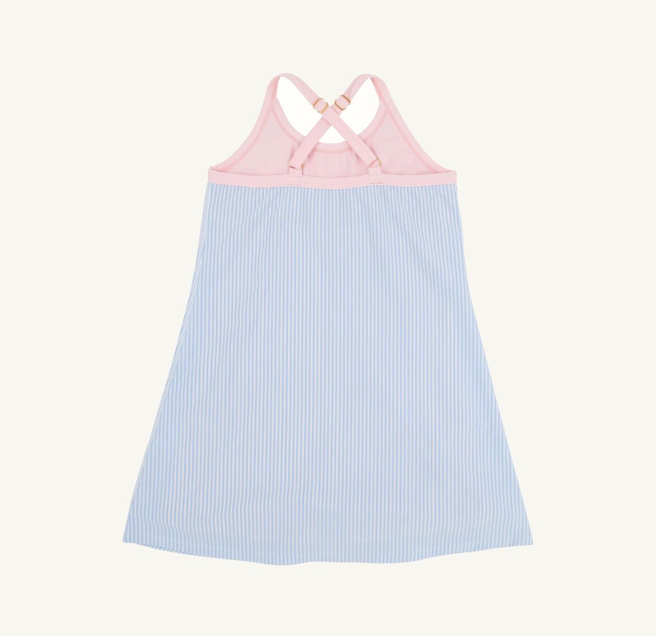 Prepletica Little Miss Tennis- Beale Street Blue Seersucker/Palm Beach Pink