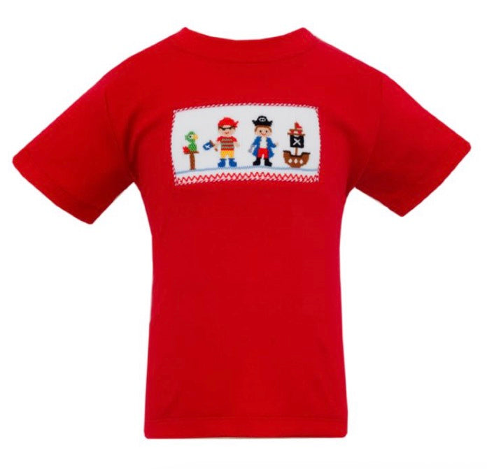 PIRATE- Solid Red Knit