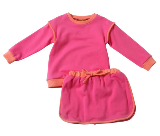 Josie Skort Set–Pink & Orange