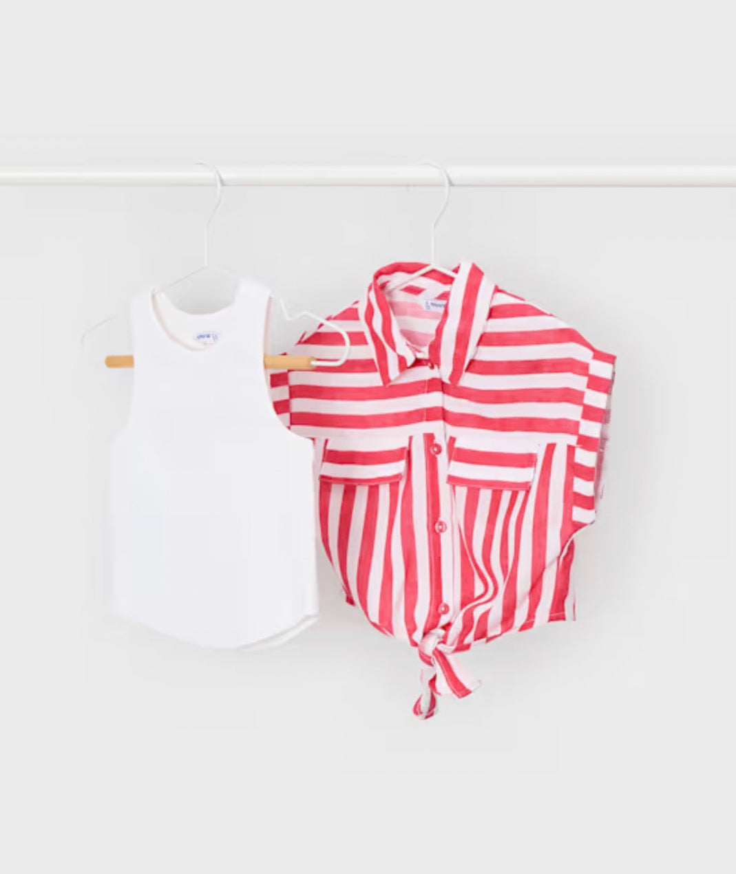 Persimmon-Girl Printed Shirt with Top