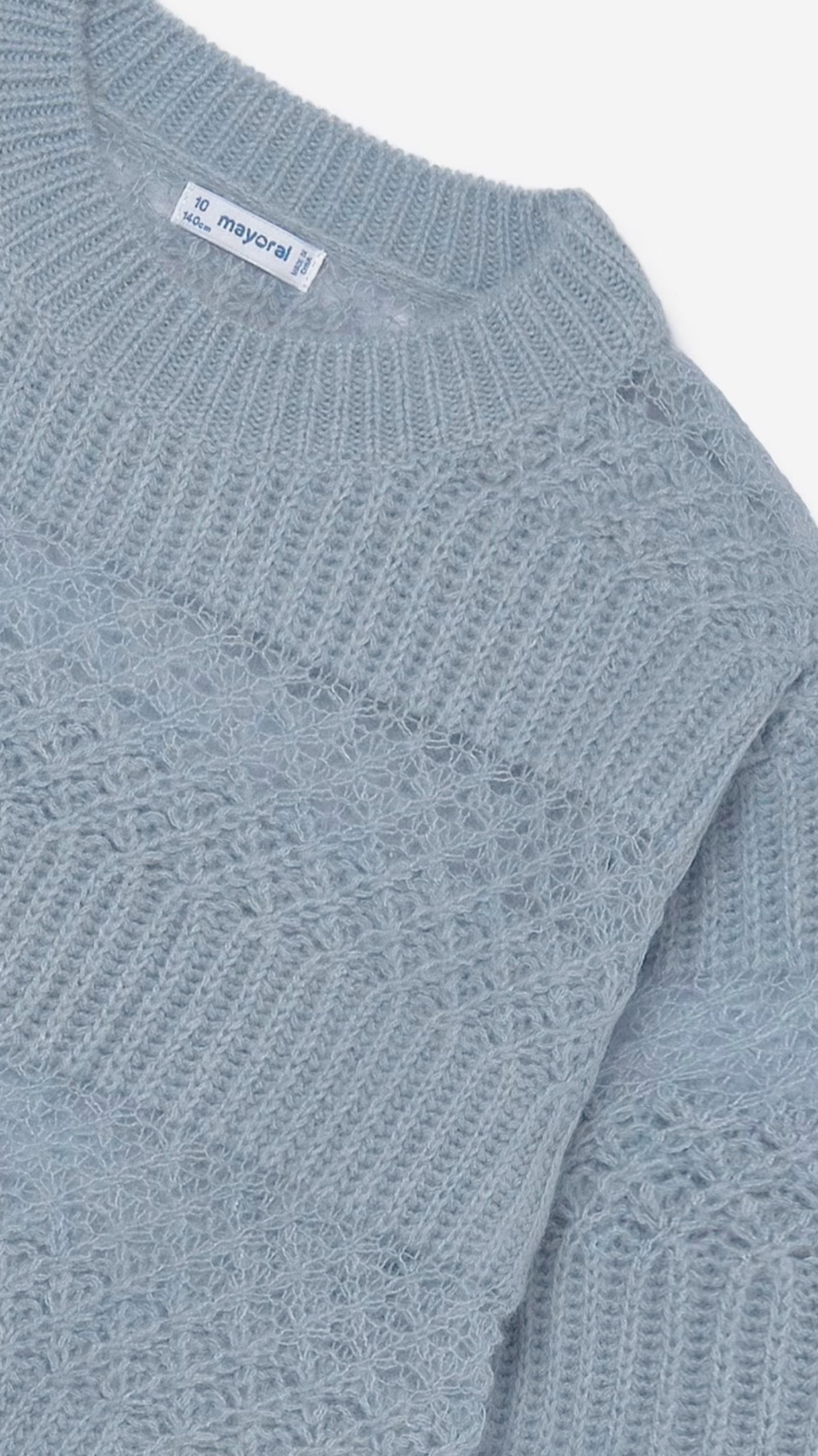 Girls Pointelle Sweater