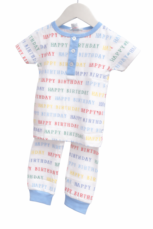 PIMA Happy Birthday Boys Pajama set