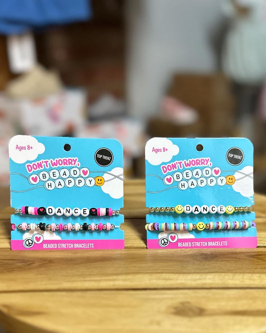 Don’t Worry, Bead Happy, Dance Bracelet *multiple options*