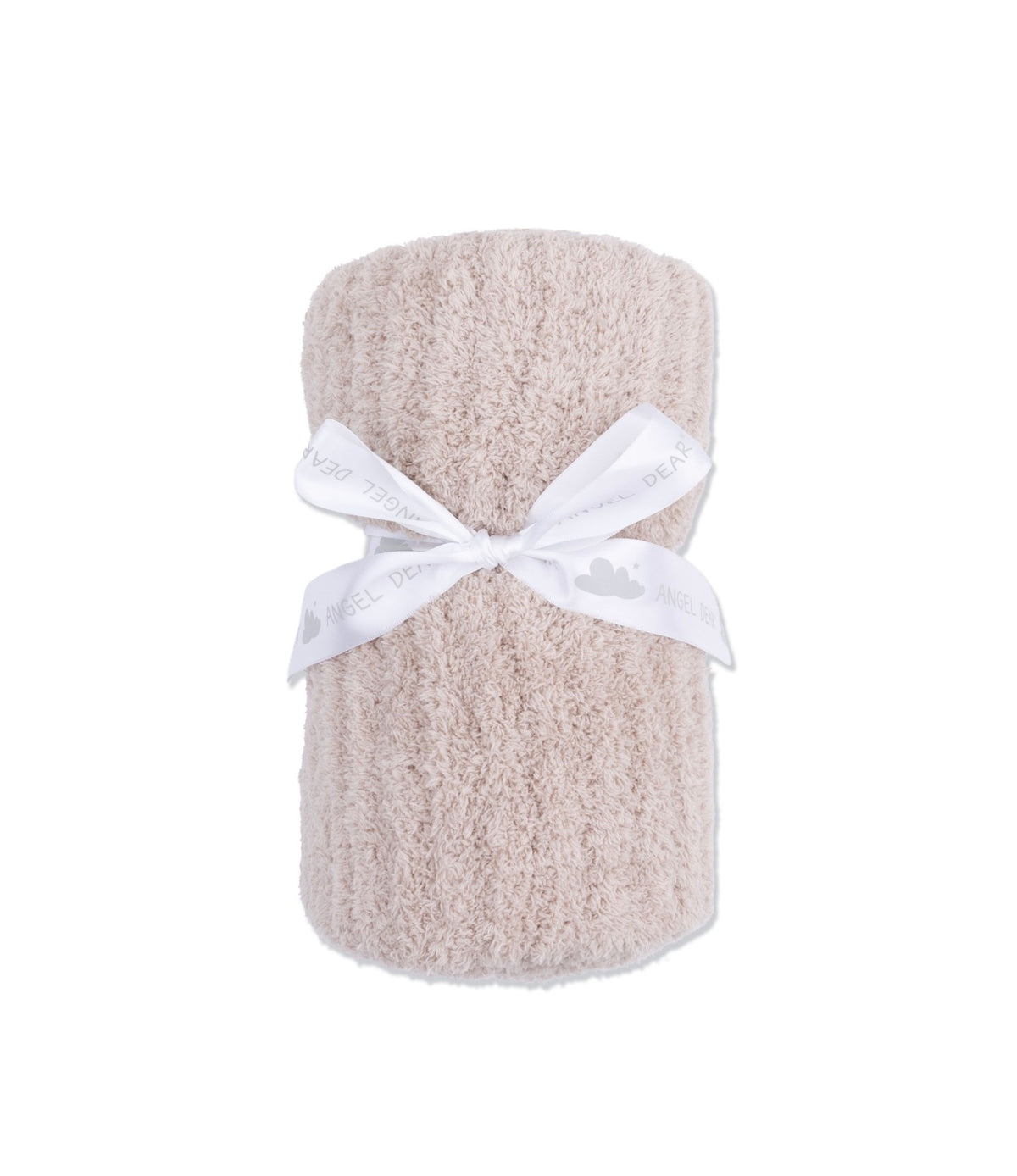 Chenille-Stone Blanket w/ Stripe Texture 30 X 30