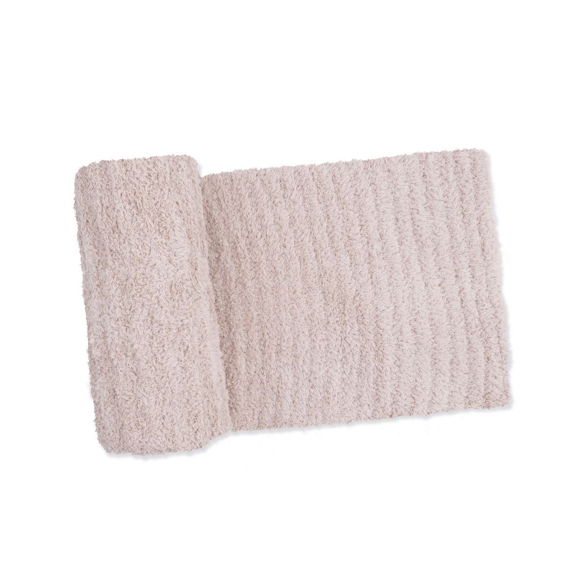 Chenille-Stone Blanket w/ Stripe Texture 30 X 30