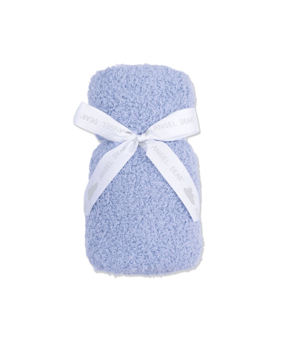 Chenille- Dusty Blue Stroller Blanket 30 X 40