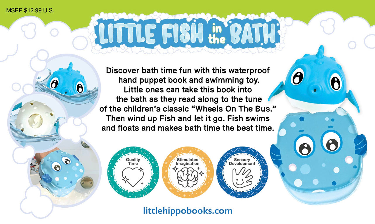 Children’s Waterproof Book With Hand Puppet and Water Toy