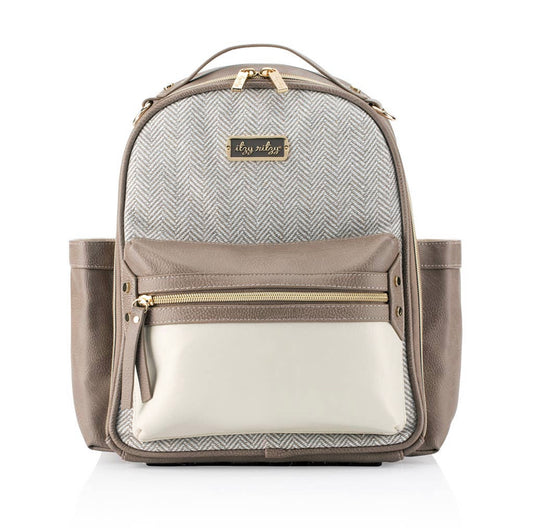 Vanilla Latte Itzy Mini Diaper Bag Backpack