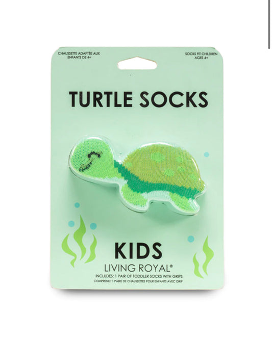 Turtle 3D Kids Crew Socks