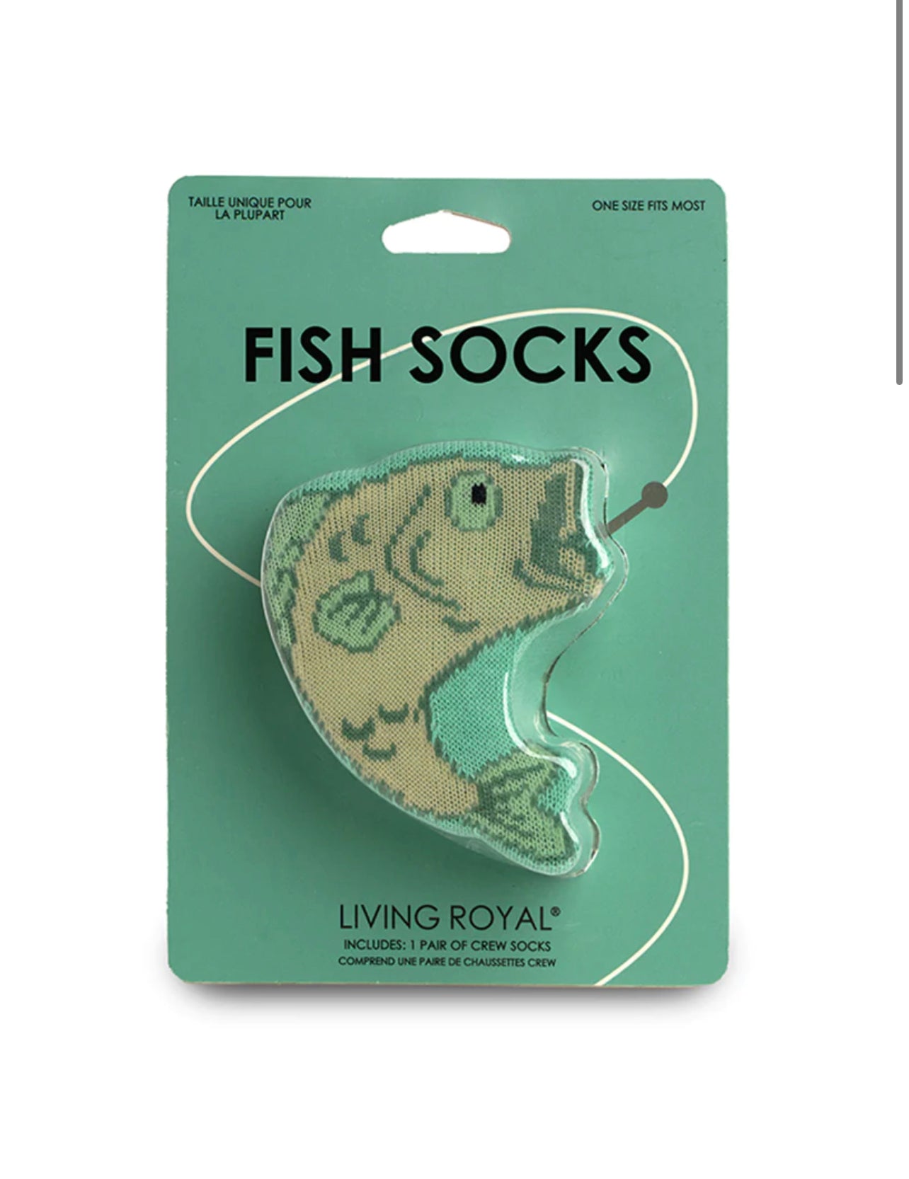 Fish 3D Crew Sock