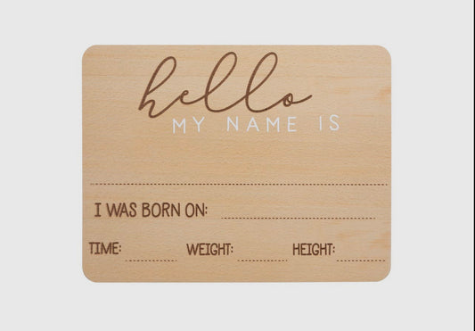 Fill in Baby Arrival Milestone Photo Prop