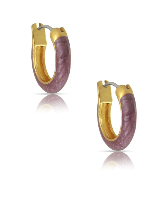 Hoop Earrings Purple