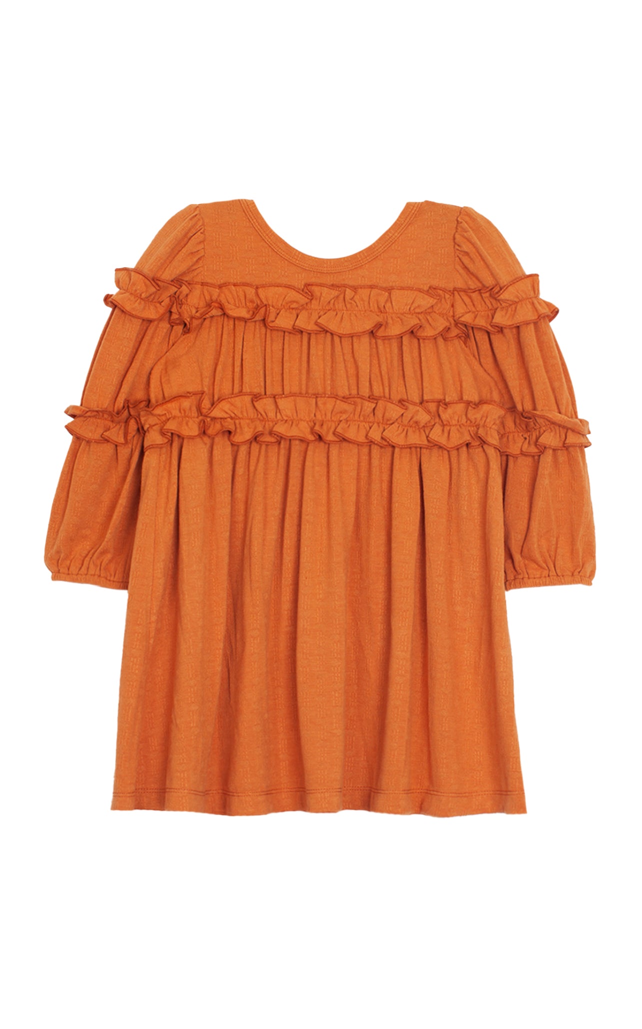 Tangerine Textured Knit Dress