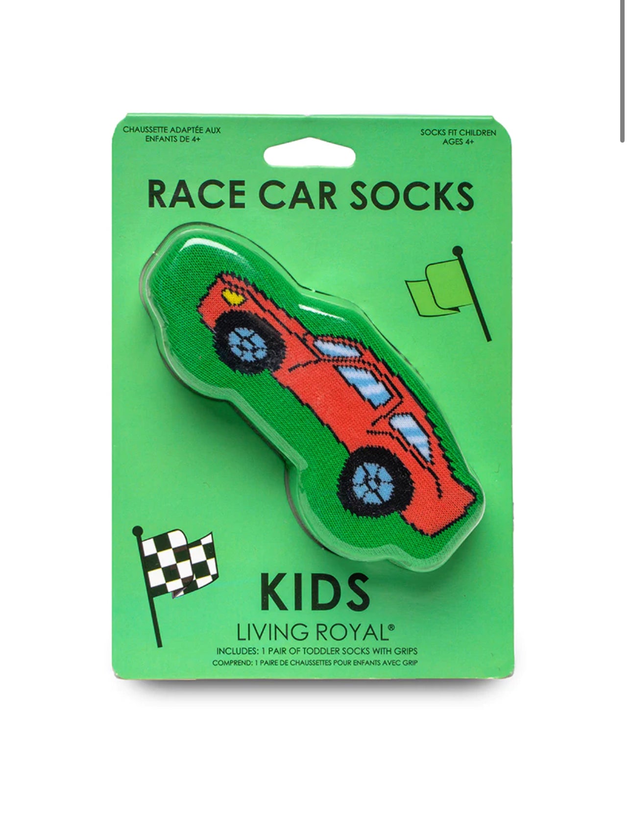 Race Car 3D Kids Crew Sock