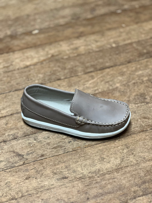 Slip-on Loafer in Grey Distressed Leather