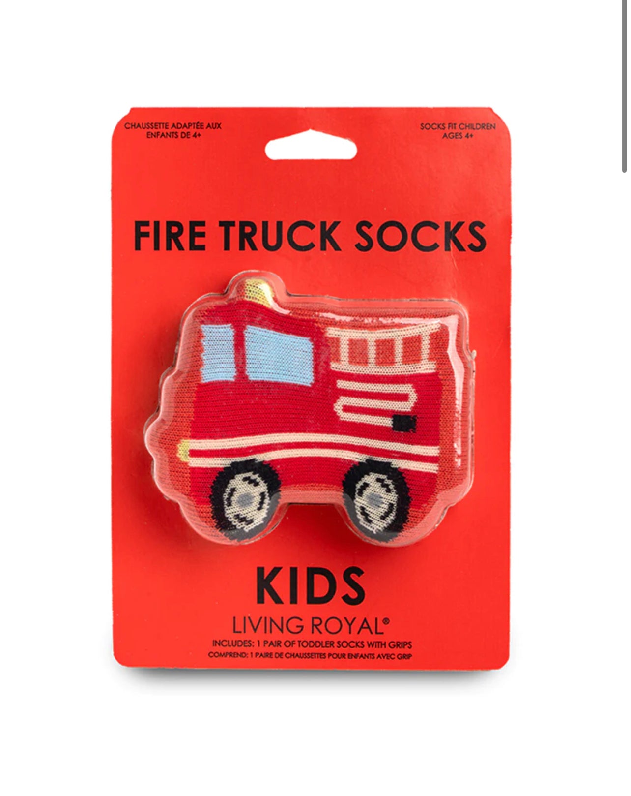 Fire Truck 3D Kids Crew Socks