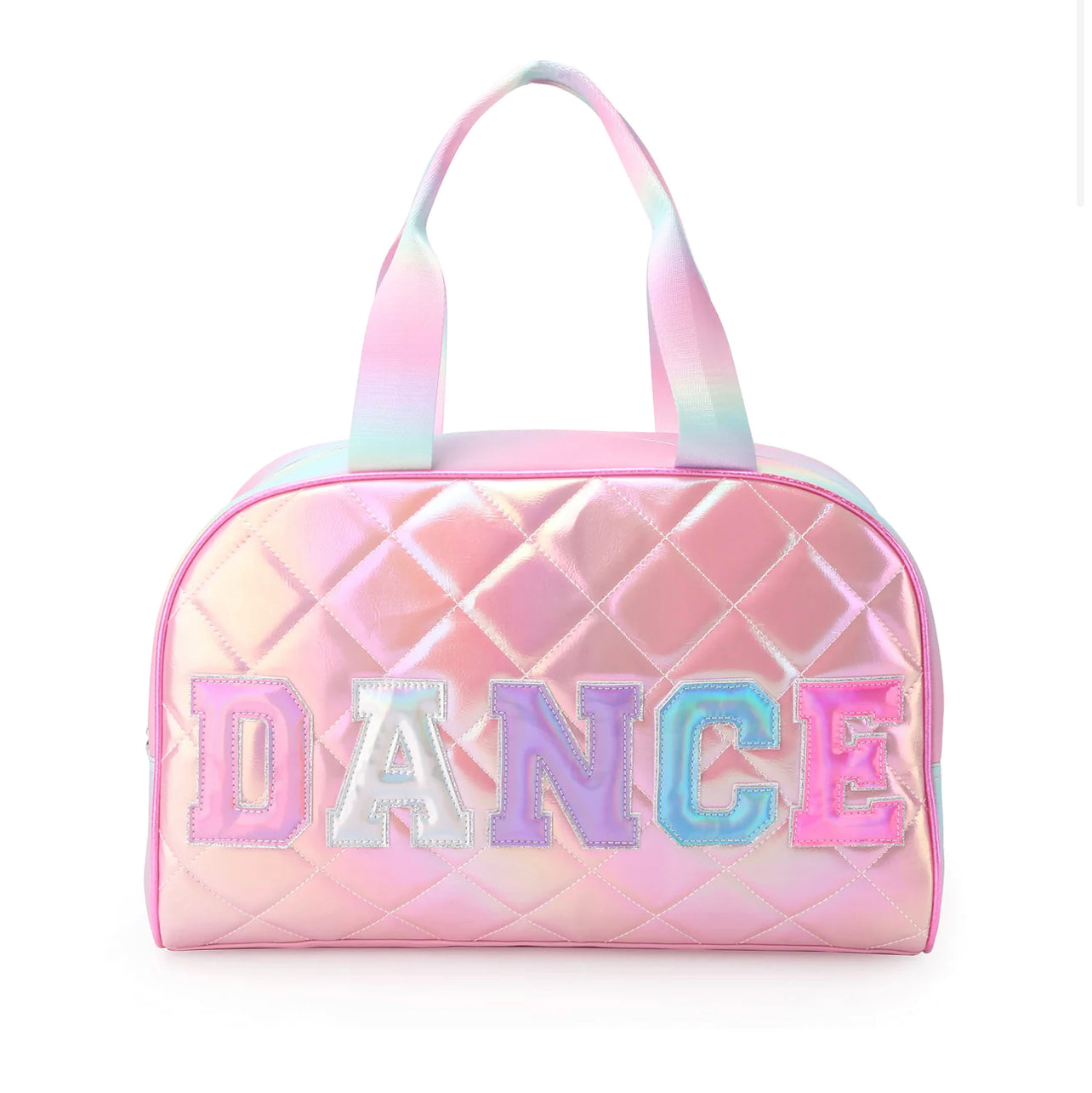 ‘DANCE’ Quilted Metallic Medium Duffle Bag