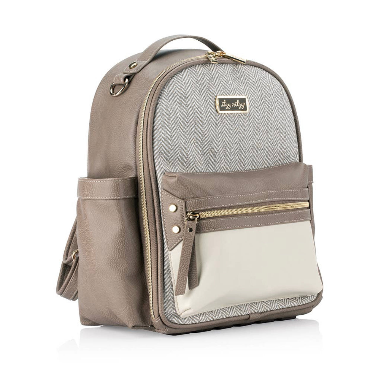 Vanilla Latte Itzy Mini Diaper Bag Backpack