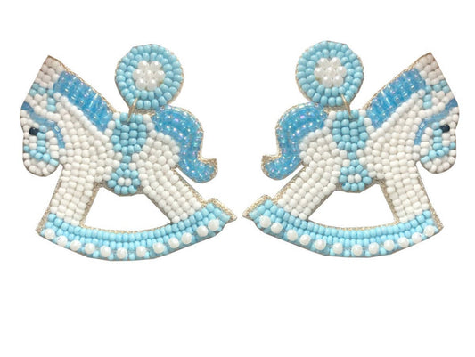 Blue Rockabye Baby Earrings