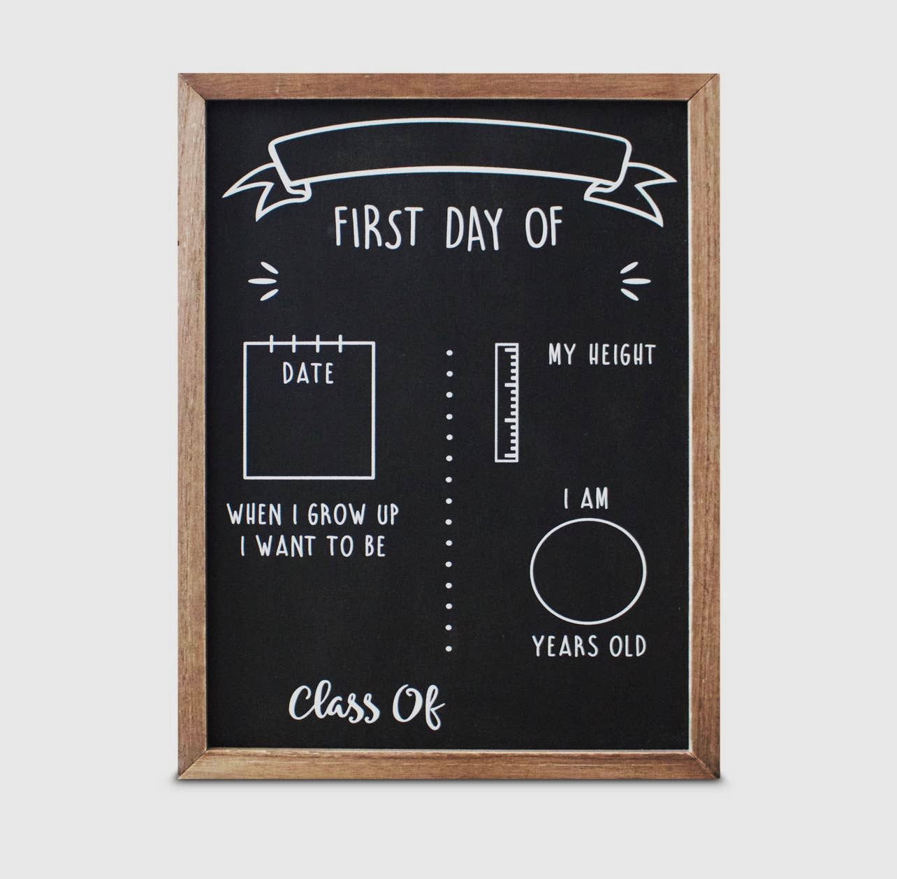 First and Last Day of School Chalkboard Sign