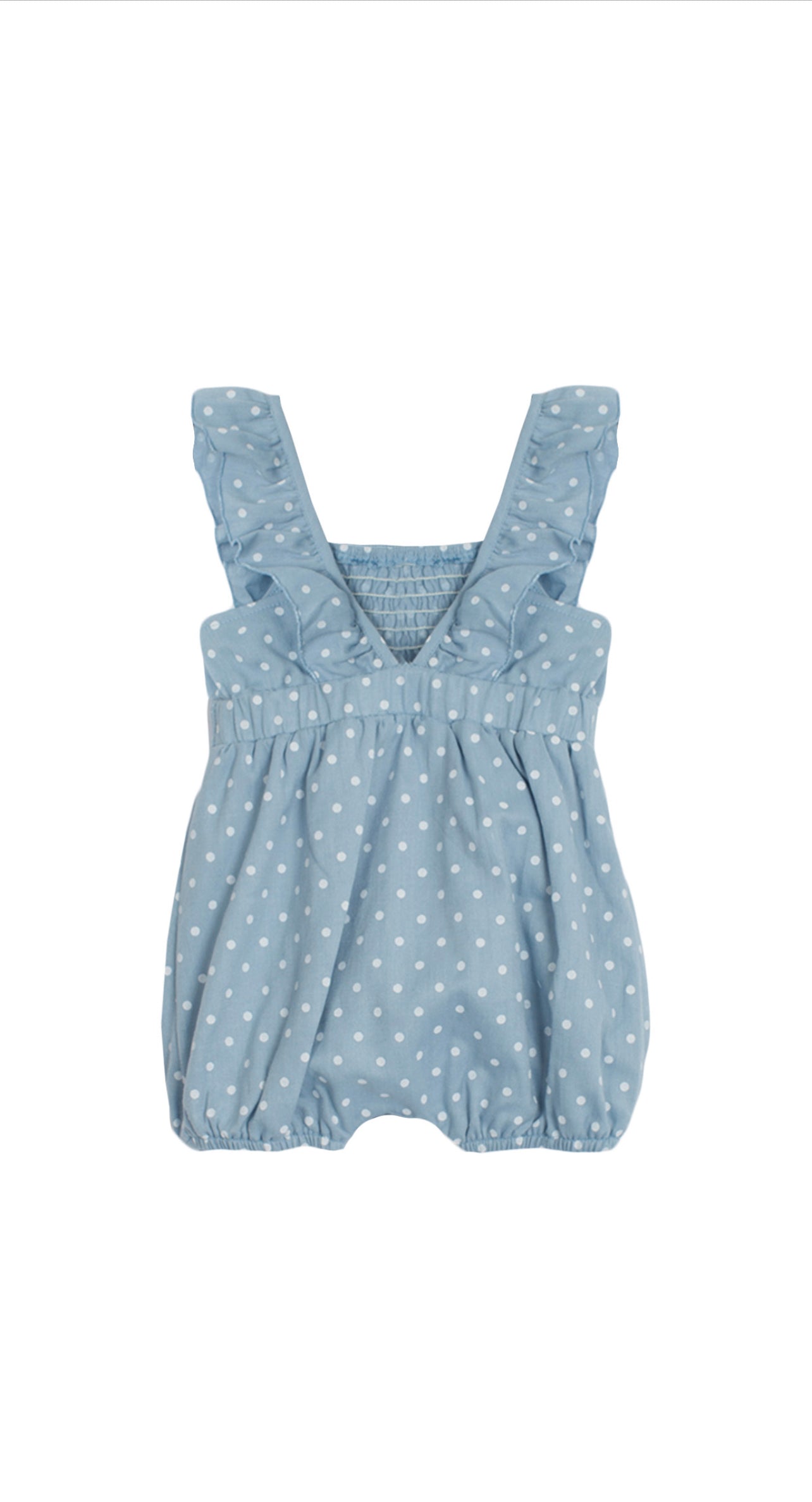 Pebble Polka-Dot Woven Romper